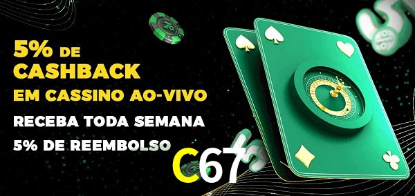 Promoções do cassino ao Vivo C67